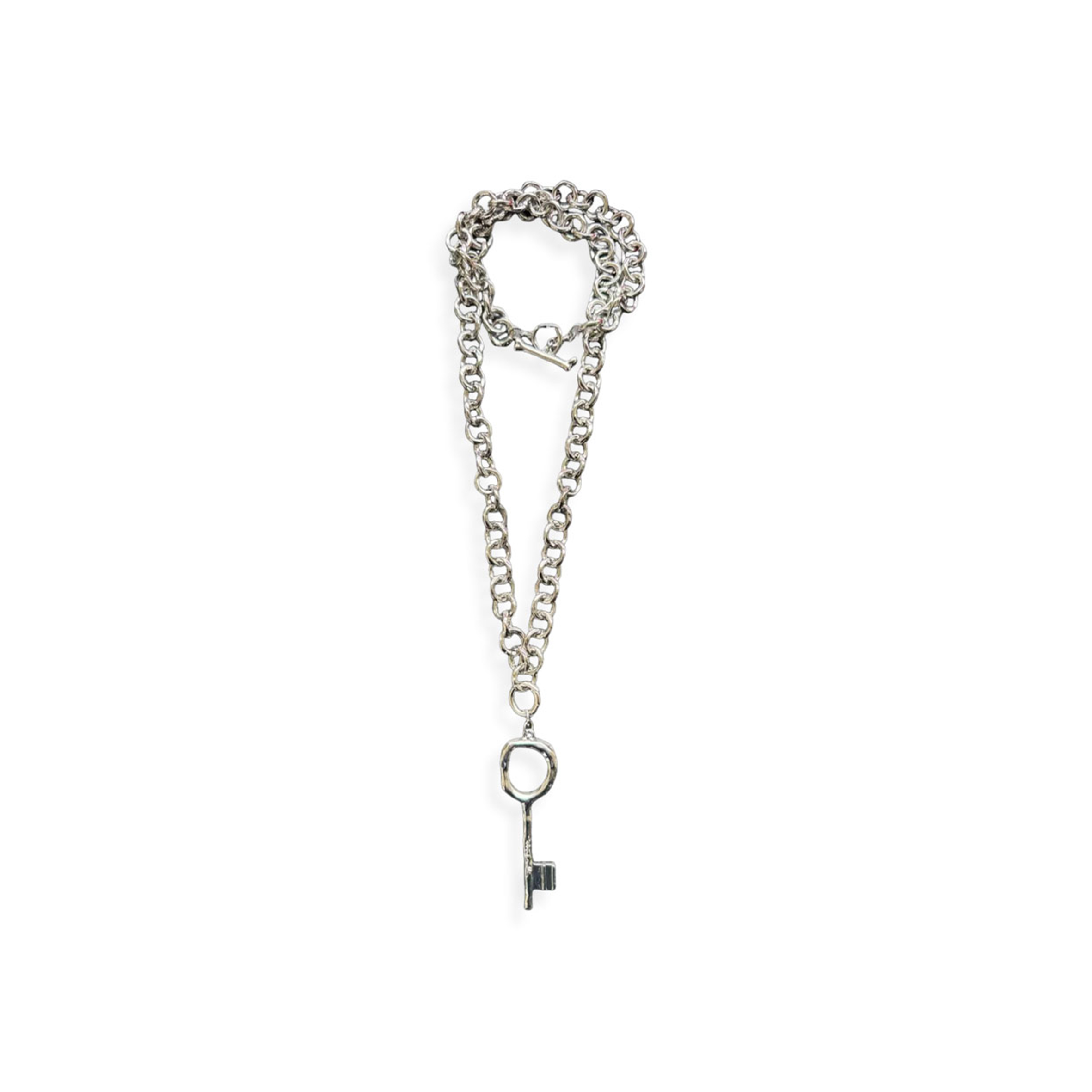 SCHIAPARELLI DESIGNED LARGER KEY PENDANT NECKLACE 